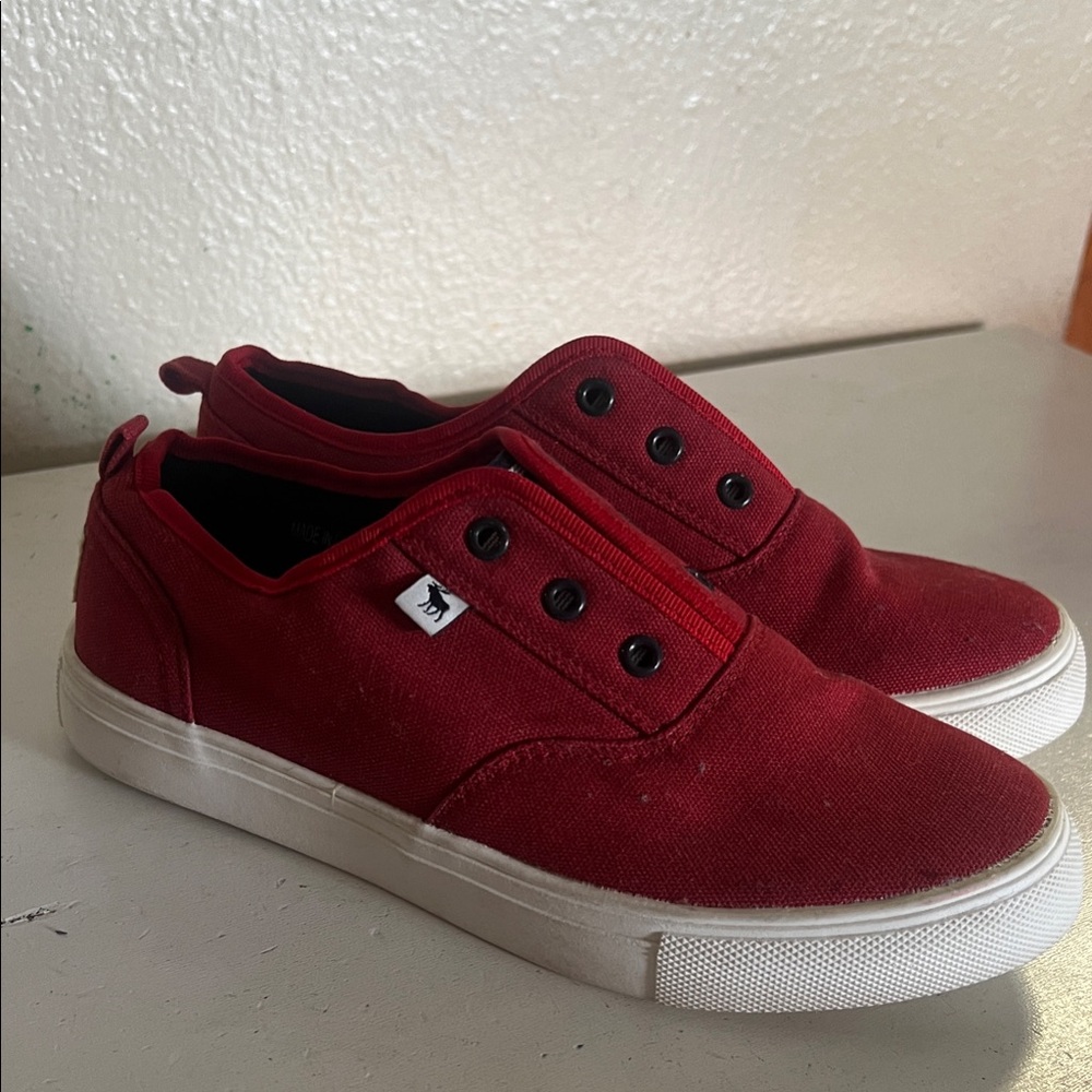 Abercrombie & Fitch Kids Red Canvas Sneakers